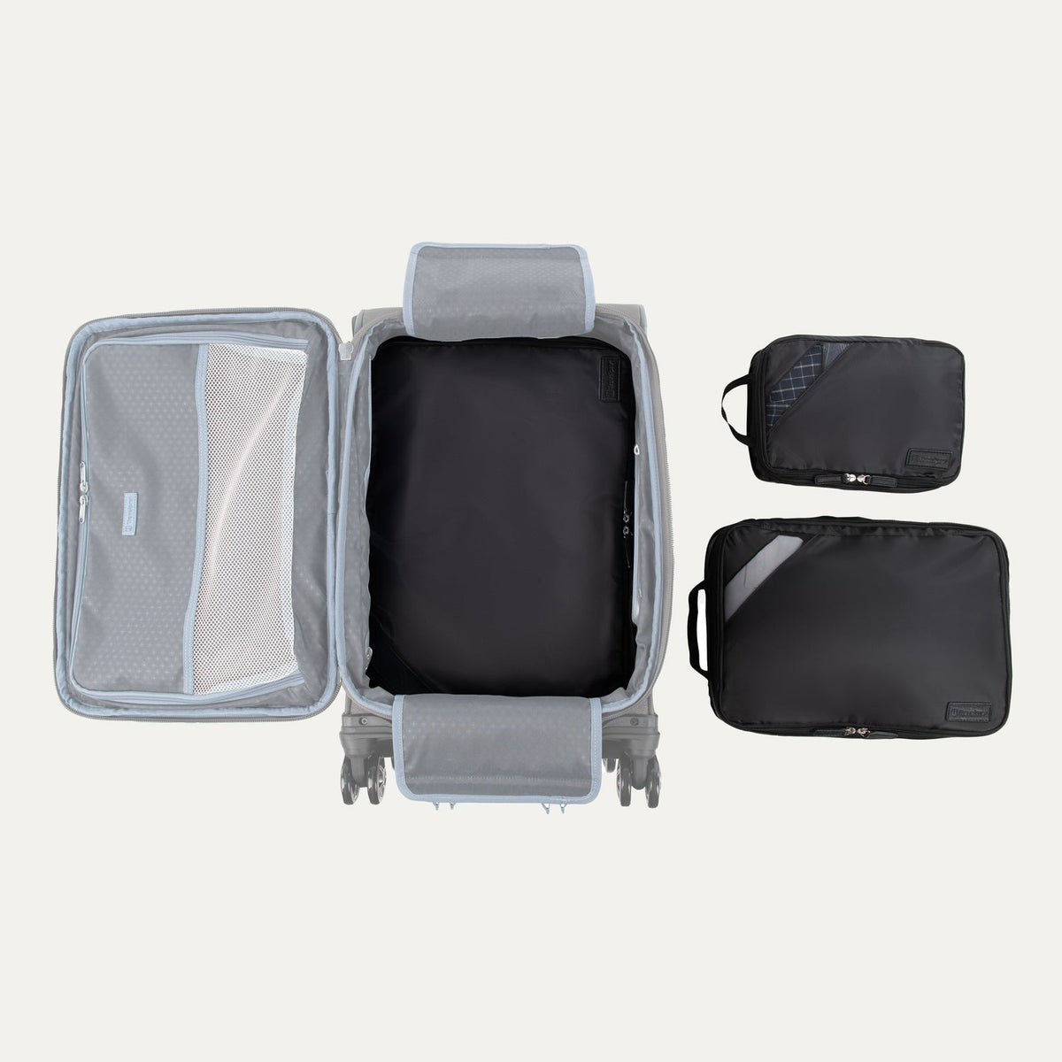 Travelpro Essentials 3 Pack Expandable / Compressible Packing Cube Set (M / L / XL)